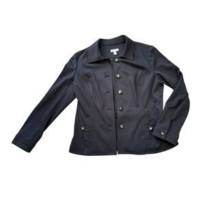 Vintage Y2K Charter Club Jacket, size XL, Gold Buttons; Cinched back